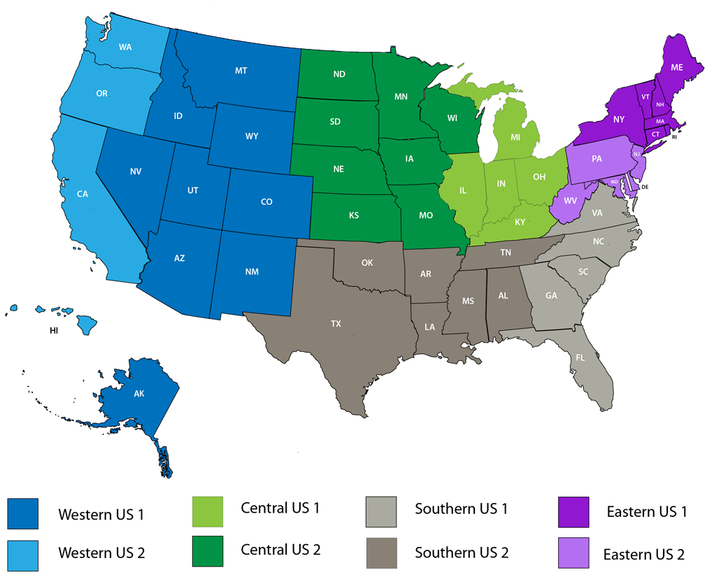 NCSM US Regions